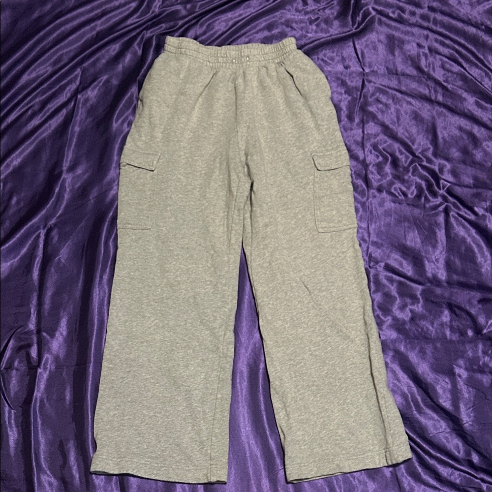 Old Navy Light Gray Cozy Fleece Sweatpants